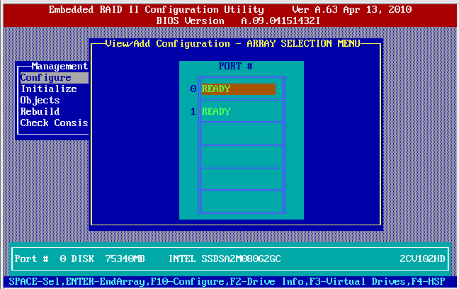 Intel embedded raid настройка