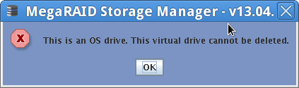 lsi megaraid storage manager error codes